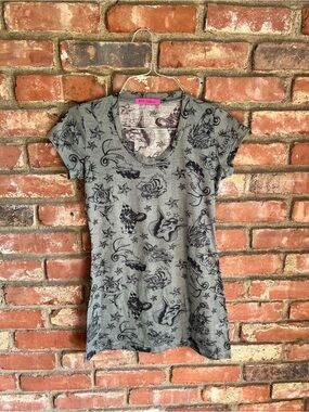 Betsey Johnson/ Mark Mahoney Tattoo Print